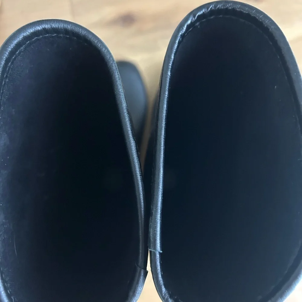 Tory Burch Marion Quilted Rubber Rain Boots – Black – Women’s Size 5